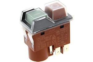 GTAPIECE Interrupteur marche-arrêt JB03-14/2-2 compatible avec des Broyeur de végétaux FAR TOOLS, GARDEBRUK, GARDEO, HYUNDAI, MAC ALLISTER, RIBIMEX, RYOBI, ZIPPER