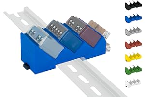 SHELLY HUTSCHIENENHALTER PW3D Supporto per guida a rotella "Triple" per Shelly-MINI DIN Rail Bracket (35 mm) (blu (Prime)