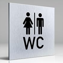 Türschild Aus Aluminium – 125x125 Mm, 1,5 Mm Stark, Werkstatt-Motiv, Made In Germany