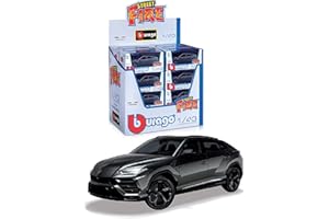 Bburago - Lamborghini Urus Die Cast en Escala 1:43, Color Gris, Azul, 18-30392
