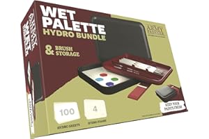The Army Painter | Wet Palette Combo | Palette de Tri de Pinceaux de Première Qualité avec 50 Lingettess et 2 Éponges pour Peinture sur Figurine de Wargames