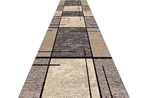 AMSXNOO Alfombra Pasillo Largo, Alfombra Antimanchas, Antideslizante Entrada Estera por Corredor Cocina Sala Dormitorio, Múltiples Tallas, Personalizable