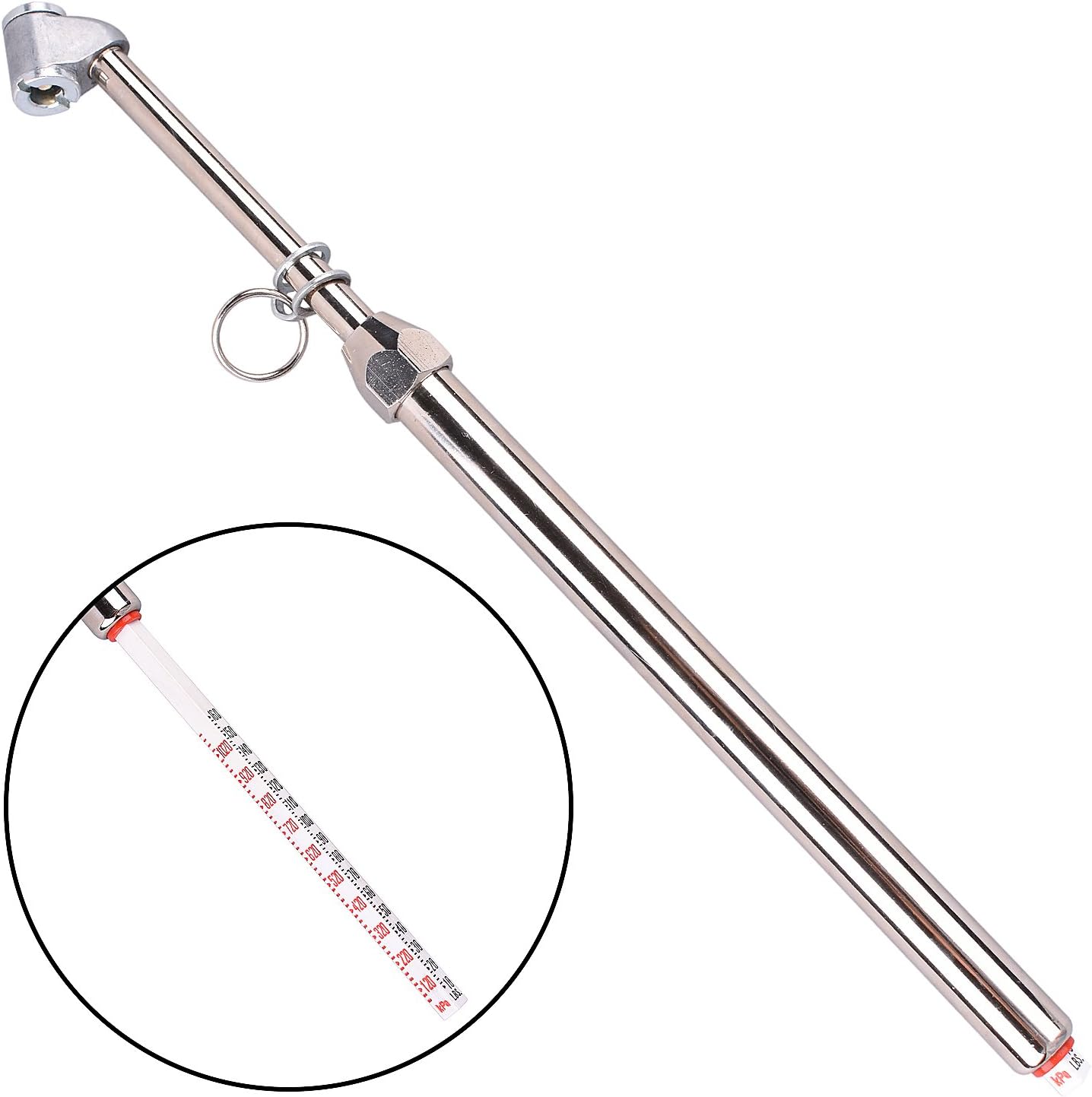 WYNNsky Extension Heavy Duty Dual Head Service Tire Pressure Gauge, Durable Auto Service Gauge