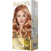 Maxx Deluxe Premıum Yarı Kit Set Sa&ccedil; Boyası 8.73 Altın Karamel