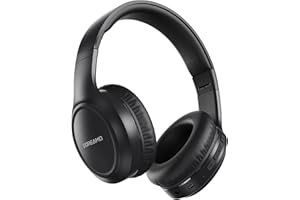 DOREAMO Headphones Wireless Over Ear , 70 Hours Playtime Bluetooth Headphones Built-in Microphone, Foldable Lightweight Headset with Bluetooth 5.4, HiFi Stereo Sound for PC Cellphone Travel Office (Black)