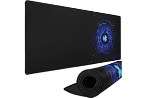 ‎KLIM KLIM Mouse Pad XL - Rozszerzona powierzchnia - Bardzo duża podkładka pod mysz do gier - Antypoślizgowa gumowa podstawa - Precyzyjna powierzchnia teksturowana - 900 x 400 x 4 mm - Niebieski