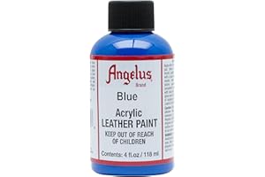 Angelus Acrylic Leather Paint Blue Size: 4 Ounces