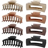 3 Große Haarklammern 11 Cm – Rutschfeste Clips Für Dickes Haar, Acryl, In 3 Farben