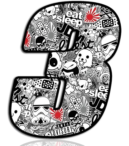 Bioar Labs® 1 X PVC Autocollant Punisher Sticker Départ Nuéro 1