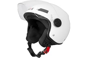 Zorax White L (59-60cm) ZOR-609 Open Face Helmet Scooter Motorbike Motorcycle Crash Helmet ECE 2206