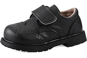 MASOCIO Boys Girls Formal Shoes Toddler Little Kids School Shoes Flat Dress Shoes (Toddler/Little Kid)