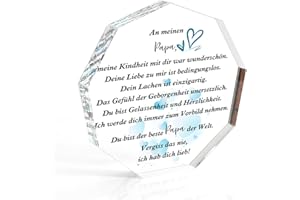 ‎HROANC Papa Geschenk Geburtstag Weihnachtsgeschenke Für Papa Geburtstagsgeschenk Vater Adventskalender Füllung Geschenke Für Papa Zum Geburtstag Vatertag Briefbeschwerer Geschenk Von Kindern Für Papa