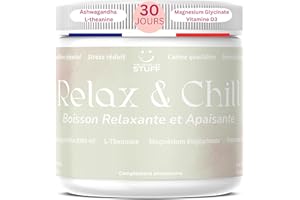 THE GOOD LIFE STUFF Ashwagandha KSM-66 Boisson Anti-Stress & Sommeil/Baisse du Cortisol/Magnesium Bisglycinate pour la Relaxation/Vitamine d/L Theanine/Vegan/Sans Sucre ni OGM/Gout Framboise Limonade/30 jours/Adultes/Ado