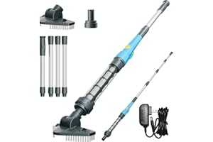 Kabelloser Pool Sauger Handgerät – Akku Poolreiniger für Schwimmbad, Whirlpool & Planschbecken – Wiederaufladbar, Tragbar & Leistungsstark