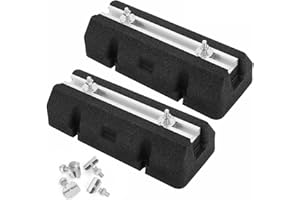 Trintion 2PCS Dämpfungssockel 400mm Dämpfungssockel Wärmepumpe Bodenkonsole Wasserdichter und Stoßdämpfender Aufstellbalken für Lüftungsanlagen Klimaanlagen und Wärmepumpen