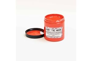 HUNT THE MOON Screen Printing Waterbased Ink for Fabric Paper & Card - 240ml - Rocket Red