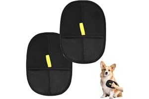 DAWRIS Dwustronne rękawice do pielęgnacji sierści zwierząt, antystatyczne rękawice do masażu kotów i psów, wielokrotnego użytku, do mycia, usuwania włosów, pielęgnacji sierści, 2 sztuki