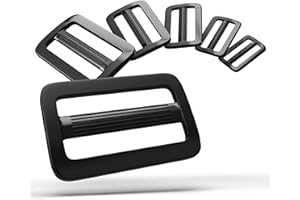 FUCHS-VERSANDHANDEL Lot de 10 curseurs en plastique - Au choix : 16, 20, 26, 32, 38,50 mm - Noir - Boucle de sac à dos - Butée de sangle - Échelle réglable en plastique