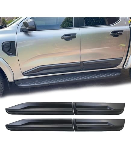 JHCHAN Cubiertas De Ventilación Lateral Para Ford Ranger 2015-2022 | Negro Mate | T7 T8 XL XLT Limited Wildtrak | ABS Calidad | Fácil Instalación Pegado