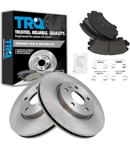 A-Premium 11.18 Inch (284mm) Rear Solid Disc Brake Rotors Ceramic