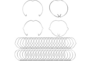 DALAETUS Pack of 80 Retaining Spring Rings Set, Retaining Spring Rings Clips for GU10 MR16, Lamp Holder Snap Ring for Spot Light Halogen Lamp (51 & 44 mm)