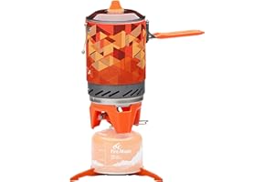 Fire-maple FMS-X2 Personal Cooking System Outdoor Hiking Camping Equipment Oven with Piezo Ignition POT Support & Stand for Outdoor Acitivities- Portable Propane Gas Stove Burner