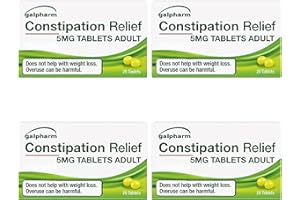 BEMACAR 80 x Constipation Relief Laxative - 5mg Tablets - Effective Overnight Constipation Relief - Fast Acting Stool Softeners (20 x 4 Pack)