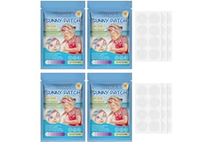 FOHYLOY 96PCS UV Detection Stickers for Sunscreen Stickers Reapply Reminder, UV Test Stickers Patch, Sweatproof, Self-adhesive Sunny Detection Patch Sun Protection Applicator Reminder for Adults and Kids