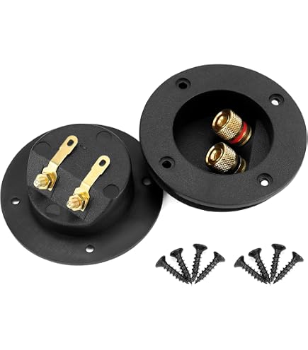 Fdit Borne de haut-parleur Composants acoustiques de boîte de connecteur de câble de borne de
