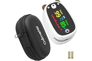 TP TRADEPROVIDER Infant Fingertip Pulse Oximeter, Storage Carrier Case, A27 Battery, Reliable Blood Oxygen Saturation Pediatric Digital Heart Rate Monitor, Portable User-Friendly (Pulse Oximeter and Storage Case)