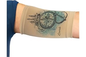 Linphelle Protector PICC Brazo en Microfibra - Cubre PICC Line Transpirable y Cómodo, Ideal como Protector Cateter Picc, Medidor De Glucosa, Tattoos y Heridas, Brújula, Tamaño Grande