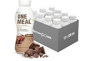 NUPO One Meal +Prime Chocolate Bliss Meal Replacement Shake with 24 Vitamins and Minerals | High in Protein & No Added Sugar | Tasty Weight Loss Shakes for Women & Men (12 x 330ml)