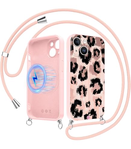 Xylota Custodia Magnetica Con Tracolla Per IPhone 14 – PC Traslucido Con Protezione Fotocamera 8K – Grigio - copertina