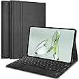 Generic Touch Case with Keyboard for OnePlus Pad Go 11.35"", 2023, Arabic and English - Multi-Touch Trackpad -Detachable Wireless Tablet Keyboard Case for OnePlus Pad Go Black