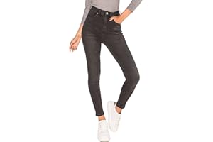 Nina Carter P190 Jean coupe skinny pour femme, taille extra haute, aspect usé