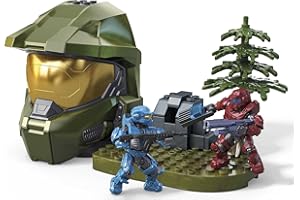 Mega Construx Halo HHJ02 - Set di 2 figure articolate, 8 cm, contiene 72 pezzi