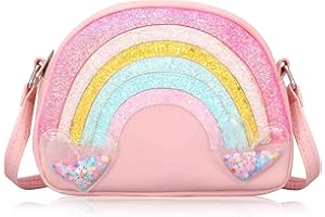 BTHRORO Sac à Main pour Filles, Mignon Sac Bandoulière Mini Sacs de Princesse Sac à Monnaie pour Enfants Shopping la Randonnée