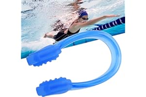 Archuu Swimming Nose Clip Soft Silica Gel Surfing Nose Plug Protector Soft Clip Nose Protector Swimming Sets(5 * 4 * 3cm-blue)