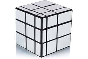Maomaoyu Mirror Cube 3x3 3x3x3 Miroir Magique Speed Magic Cube Puzzle Ultra Rapide (Argenté)