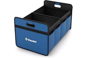 K KNODEL Organizzatore di baule auto, archivio di baule auto pieghevole, console e organizzatori per automobili (Piccolo, Blu)