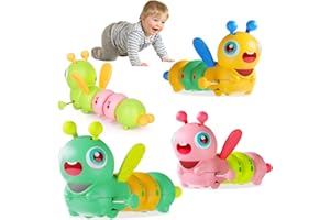 OFUN Giochi Bambini 1 Anno, Giochi Neonato Che Cammina, 2 Pack Wind up Giocattoli Bambino Bambini 6-9 Mesi,Tummy Time Toys, Regali Bambini Regalo Bimbo
