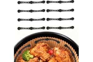 Alitree 8 Piezas Magnéticas de Silicona para Freidora de Airev,fijación de Papel de Horno,silicona hebillas para freidoras papel pergamino,Evitan que el Papel Cubra los Alimentos