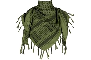 ECOMBOS Shemagh Scarf - Men Arab Head Scarf 100% Cotton Military Tactical Desert Keffiyeh Head Neck Wrap