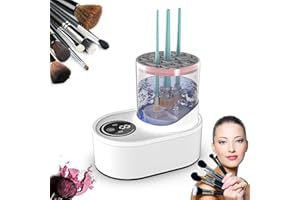 BNOYONERAS Elektrischer Make Up Pinselreiniger und Trockner Multifunktions Pinselreiniger Elektrisch 5 min Automatischer Stop Elektrischer Pinsel Reinigungsgerät für Die Meisten Pinse