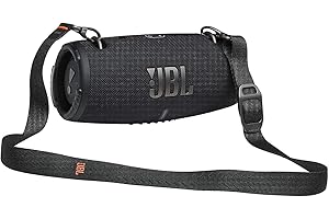 JBL Xtreme 3 Wireless Portable Waterproof Speaker and Charging Cable with Bluetooth, Black