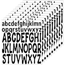 10 Fogli Adesivi Lettere E Numeri, 2,5 Cm E 5 Cm, Vinile Nero Impermeabile, Per Cassetta Postale, Fai Da Te, 1020 Pezzi
