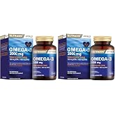 Nutraxin Vitals Omega-3 2000 mg EPA + DHA Balık Yağı i&ccedil;eren Takviye Edici Gıda (1 x 60 kaps&uuml;l) (2 paketi)