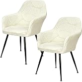 Chair Covers Set of 2 Beige Chair Covers with Armrests Stretch Chair Cover