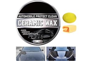 NUYTGHR High Gloss Ceramic Coating Wax, Hydrophobic Paste Wax for Cars, High Shine Car , Water- Car , Scratch Remover and Glass Restorer for Vehicles and Trucks,