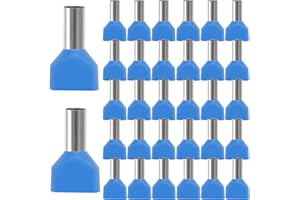 FASBET Zestaw 100 podwójnych końcówek kablowych 16 mm² - bliźniacze 2 x 16,0 mm² długości - z pojemnikiem